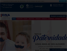 Tablet Screenshot of dnacenter.com.br